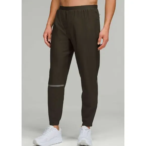 Lululemon Men's Large Gray Olive Reflective Jogger Athletic Exercise Breathable - Picture 4 of 14